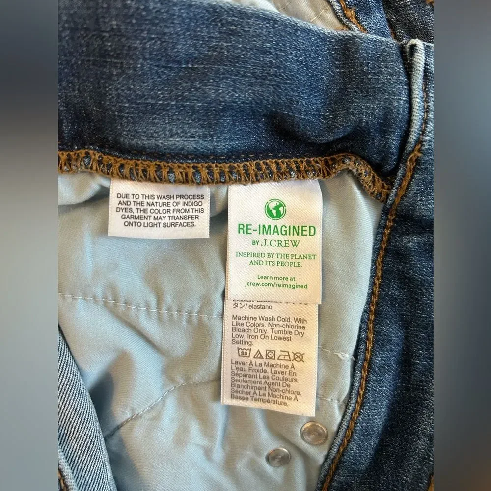 J.‎ Crew Re-Imagined Women's Vintage Slim Straight Jeans, Size 28
